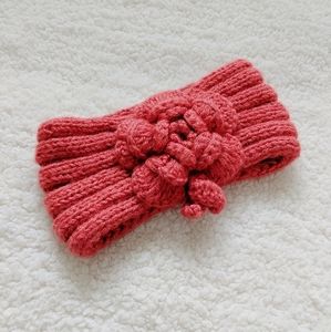Knitted Flower Headband